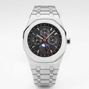 メンズウォッチ自動機械式時計41mm八角形のベゼル防水ビジネス腕時計自己義理の腕時計