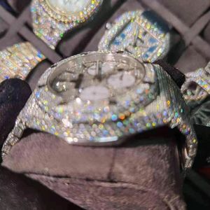 la personalizzazione degli orologi con diamanti in pietra moissanite Mosang può superare il test del movimento meccanico automatico da uomo impermeabile 50m orologio TOIP