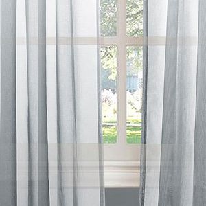 Perde Drapes Modern gradyan ombre yarı şeffaf perdeler pencereler yemek için voiles yemek oturma odası yatak odası gromment üst 221600hcrcur