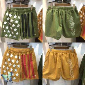 شورت الرجال CPFM.XYZ Star Stripe Printe Shorts زوجين مرنة خصر مرنة سريعة الجافة السراويل القصيرة T220825