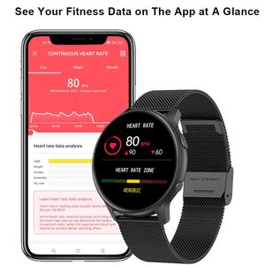 2022 Yeni Akıllı İzle Erkekler Tam Dokunmatik Ekran Spor Fitness Akıllı Saat IP67 Android IOS MX1 için Su Geçirmez Bluetooth