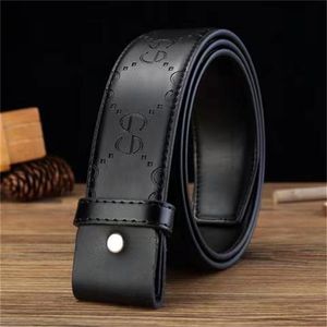 Designer belt men's and women's leather luxury letter bronze Gold Buckle Black Classic big letter Korean youth pants waistband net red same type gray belts 3.8cm with box