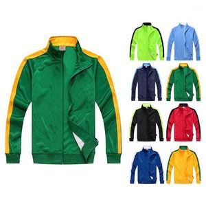 Running Jackets 2022 Couple Tracksuit Suit Mens Jacket Blank Jogging Coat Sweat Custom Own Design And Logo Sport Uiform