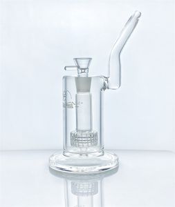 Flat mouth Mobius matrix glass hookah with birdcage perc gb350