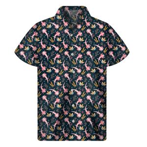 남성 캐주얼 셔츠 하와이 Axolotl 남성용 반팔 쿠바 칼라 셔츠 3D 프린트 여름 휴가 버튼 Dazn 탑 및 여성용 남성용