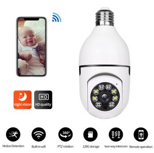 Drahtlose WLAN-Glühbirnenkamera Smart Surveillance HD 1080p Home Panorama Cam Mobiltelefon Remote-Überwachung E27 Lampe Socket für Sorgerechtsdiebstahl