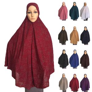 Khimar Hidżab muzułmańskie kobiety długie Maxi szalik nad głową modlitwę islamską arabską odzież Ramadan Pełna okładka okłada CAP CAP Bliski Wschód