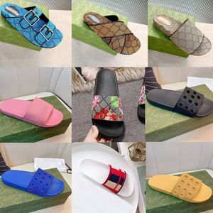 beach slippers Summer Rubber bottom woman shoe Slides letter Flat designer shoes Lazy lady Loafers sandals men Bathroom Hotel Cartoon big head slipper size 35-42-44-45