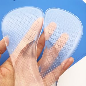 Arco 3/4 Cuscino Trattamento Del Piede Silicone Trasparente Donne Sette Sottopiede Massaggio Assorbimento Degli Urti Sottopiede antiscivolo Tre Quarti Pu