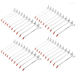 Крюки Rails 40pcs Single Pegboard 150 -мм платы платы Slat Wall Shop Shop Shop Fits 25mmhooks