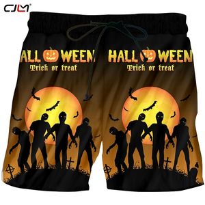 Fashion Halloween Man Moon Zombie Street Wear Sprzedaż hurtowych szorty plażowe 6xl męskie odzież 3D 220623