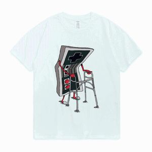 Shirt Video großhandel-Herren T Shirts Old School Videospiel T Shirt Arcade er Retro Designer Grafikdruck Streetwear Vintage coole Tops Tee Männer T Shirtmen s s