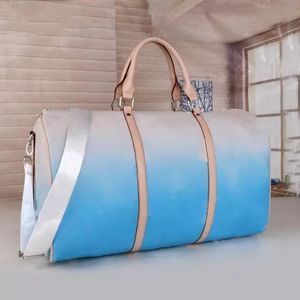 Fashion Designer 50CM Tote Large Capacity General Purpose Travel Bags Womens Mens Leather Carry Luggage Famous Shoulder Straps Duffel Bag Messenger 080