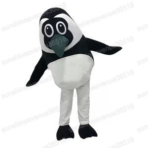 Halloween Penguin Mascot Costume de desenho animado Personagem Carnaval Unissex Tamanho da festa de aniversário da festa de aniversário de Natal