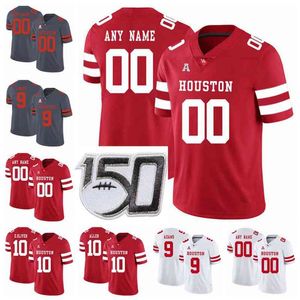 Rzadki Houston Cougars Koszulki Patrick Carr Jersey Mulbah Car Chandler Smith Case Keenim D'Eriq King College Koszulki piłkarskie Niestandardowe szyte