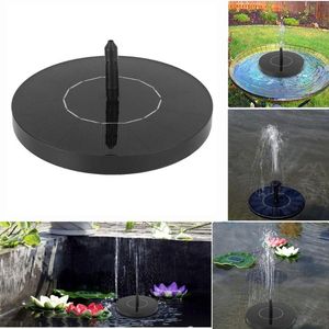 Trädgårdsdekorationer Solar Fountain Watering Kit Power Pump Pool Pond Submersible Waterfall Floating Panel Water for Gardendenden