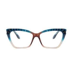 Moda güneş gözlüğü çerçeveleri tr90 anti-mavimsi gözlük ins kadınlar cateye gözlükler çok renkli sokak-snap spectaclesfashion famesfashion
