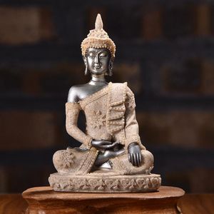 Interior Decorations Car Decoration Nature Sandstone Buddha Figurine Sculpture Home For OfficeInterior