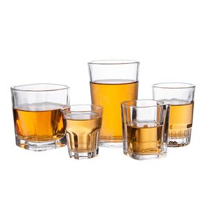Tempererat Whisky Glass Wine Shot Mini Mug 50 ml/1.5oz Square 60 ml/2oz Octagonal Bar Cup Whisky Tumbler