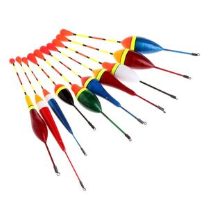 Accessori per la pesca 10 pezzi galleggianti per carpe Set Boa Bobber Stick per attrezzatura da pesca Dimensione verticale della miscela Pesca