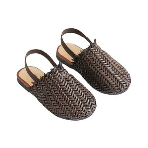 Summer Fashion Childrens Rattan Woven Girls Flat Casual in the Kids Home Footwear Baby Girl Sandals Unisex Shoes 220607