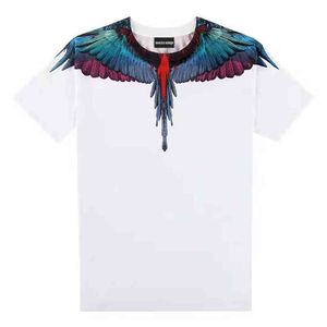 Short Sleeves Men s and Women s Loose Couple T shirt Tide Mb Phantom Water Drop Feather Wings ss s1