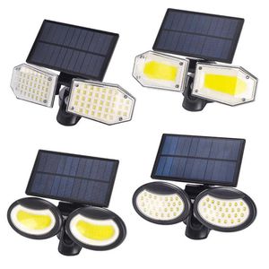 Hochwertige Solar-Wandleuchten für den Außenbereich, wasserdicht, 78 LED, 56 LED, 130 COB, 108 COB, Bewegungsmelder, LED-Solarleuchte für Gärten und Innenhöfe