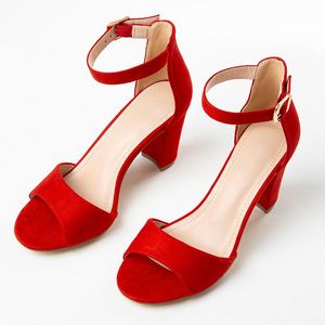 Sandalen Sommer Rot 9 cm Fischmaul Für Damen Hheels Tanzschuhe Dame Mode Lässig Rohöl Pumps Damen Luxus SandalenSandalen