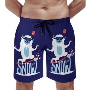 Men's Shorts For Snow Board Snowboard Sport Polyester Swimming Trunks Beach Funny Men Swim TrunksMen's Men'sMen's