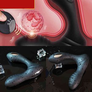 NXY Anal Toys Toys sem fio Controle remoto Choque elétrico Prostate Massager Vibrador para homens Estimulação elétrica plugue sexo gay 220506