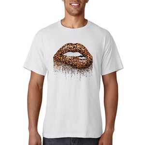 Men's T-Shirts Women 90s Leopard Lip Short Sleeve Beach Holiday Graphic Print Female Fashion Cartoon Summer T Top Shirt Tee T-ShirtMen's