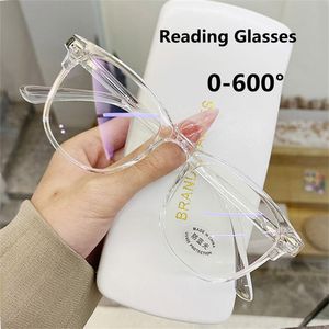Sunglasses Women's Transparent Computer Reading Glasses Frame 2022 Trend Brand Designer Anti Blue Light Prescription For Women MenSungla