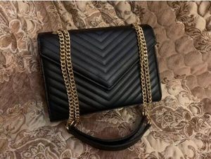 2023 HIG Quality Flap Bag luksusowe designerskie torebki Sunset Oryginalne skórzane torby na ramię mody Medium Crossbody Bag Sfdjhj