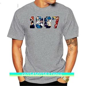 Mega Man Mens krótki rękaw Tshirt Black 1987 Custom Made Tee Shirt 220702