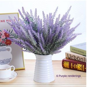Prowanse Lavender Artificial Flower Wysokiej jakości dekoracja domowa dekoracja zboża fałszywy jedwab roślinny