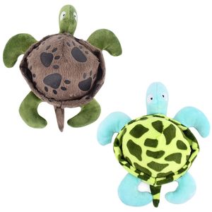 Pet Dog Tortoise Chew Toy Fun Clean Bite-proof Plush Turtle Figurine Bite-Sounding Dogs Toys Pet Supplies