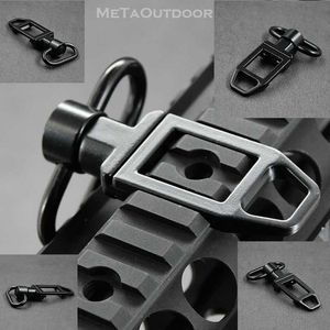 Hunting Tactical Quick Detachable Sling Swivel 20mm Picatinny Mount Loop Base