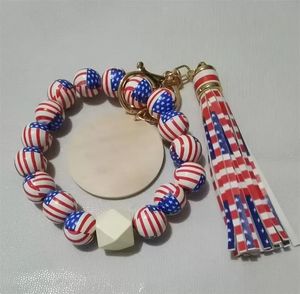 Braccialetti Stampati in 3D Fidget Toys Pelle di alta qualità Lepoard PU Braccialetti con nappe Perline in silicone Legno di faggio Dito C Borsa decorativa