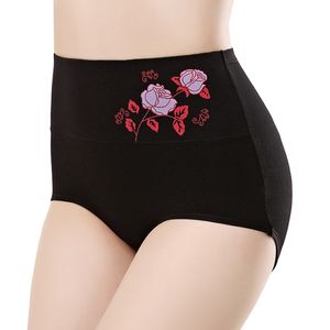 3PCS/lotPlus Size Underwear Woman high waist Women's Panties High Rise pure Cotton Brief breathable Panty Underpants for ladies 220511