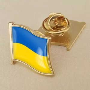 Aktie! Ukrainische Anstecknadel zum Basteln, Metallabzeichen, Brosche, Patriot-Flagge, Banner, individuell, P