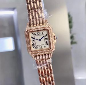 Vic Fashion Womans Watches Unisexカジュアルリストダイヤモンドベゼルタンクシリーズウォッチ2サイズのローマ数字超薄い女性ファッションクラシックマルチカラーオプション