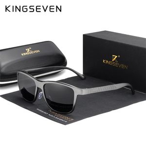 Kingseven Mens Spolaryzowane okulary przeciwsłoneczne Aluminiowe okulary przeciwsłoneczne Driving Square Shades Masculino Męskie okulary gogle 220511