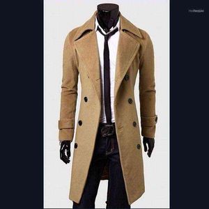 Erkek yünü karışımlar erkekler uzun peacoat bezelye bir kış aşağı ceket erkek ceket erkek deve palto manteau homme chaqueta de invierno los hombres1 t220810