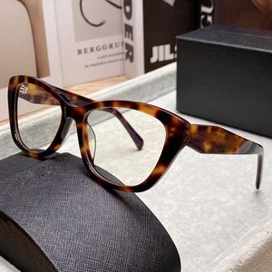 Trendy Retro Mens Ladies Well-known Brand Flat Eyeglasses SPR19W Gentleman Business Decorative HD Lenses Mens Glasses Top Quality With Original Box