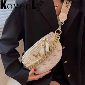 Fashion Casual Chest Bags For Women Zipper Leather Small Waist Female Leisure Travel Simple Designer Fanny Pack 220531