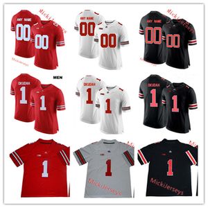 2022 NCAA Custom Ohio State Buckeyes zszyte koszulkę piłkarską 19 Dallas Gant 0 Jonathon Cooper 88 Jeremy Ruckert 18 J.P. Andrade Steele Chambers 9 Jack Miller III Jersey