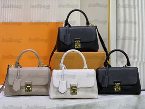 M46008 M45978 MADELEINE BB HANDBAG Black Beige Cream S-Lock Womens Designer Bag Purse Monograms pr￤glade l￤derhandtag Bag Luxury Crossbody
