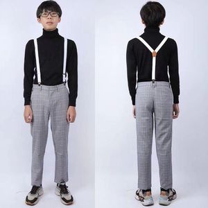 Men's Pants Idol Trainee Celebrity Cai Xukun Same Suspenders Cos Clothes 2022 Trendy Men's Suit Party Performance HandsomeMen's