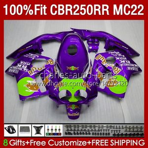 Инъекция для Honda MC22 CBR 250RR 250 RR CBR250 CC 90 91 92 93 94 95 96 97 98 99 Purple New 131No.209 CBR250RR CBR 250CC 1990 1991 1992 1993 1996 1997 1997 1998 1999