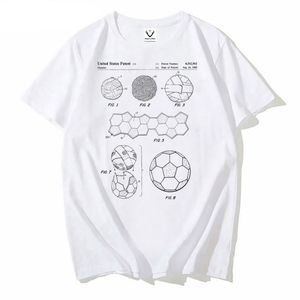 Men's T-shirts Mens T-shirts Fashion Vintage Men Short Sleeve Summer Boy Casual Tees Antique Classic Tshirt Soccer Ball Patent Hip Hop Streetwear GTHX